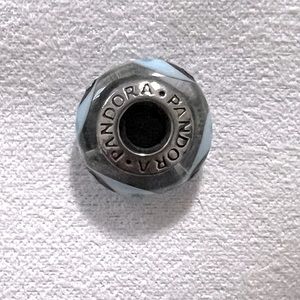 Authentic Retired Pandora Blue Ladybug Murano Charm